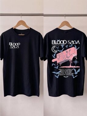 Enhypen World Tour 'Blood Saga' In North America 2026 T-Shirt
